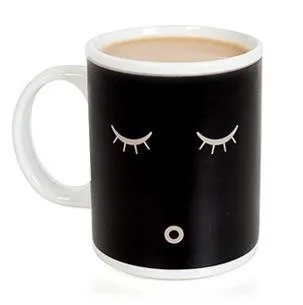 Ceramic Change Color Water Cups Office Morning Coffee Mug Creative Birthday Gifts For Girls