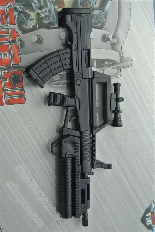 1:6 QBZ95 Тип автоматическая винтовка сборка пистолет модель сборки пластик оружие для 1/6 солдат Военная Униформа здания Конструкторы игрушка