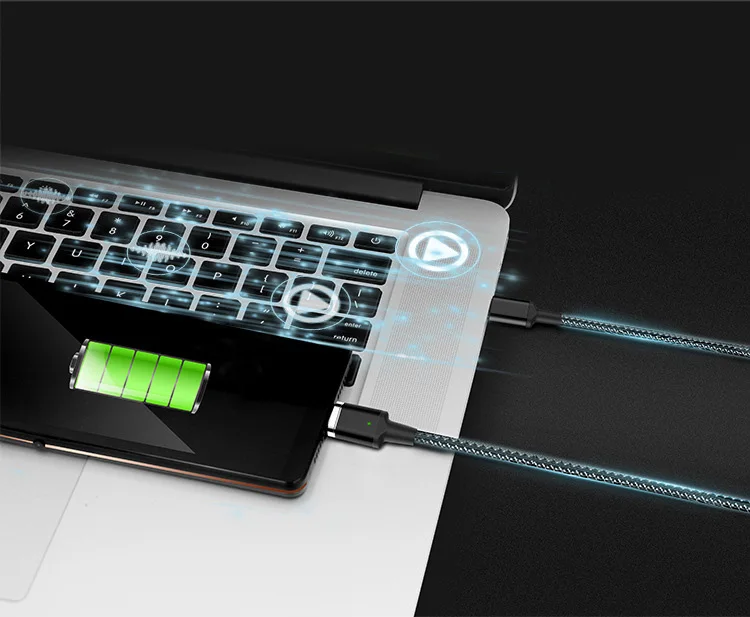 BBSW 5A(Max) Magnetic TYPE-C Cable PD Fast Charging USB-C Cable For Macbook SAMSUNG S9+ Note 8 HUAWEI XIAOMI QC3.0 Quick Charger (14)