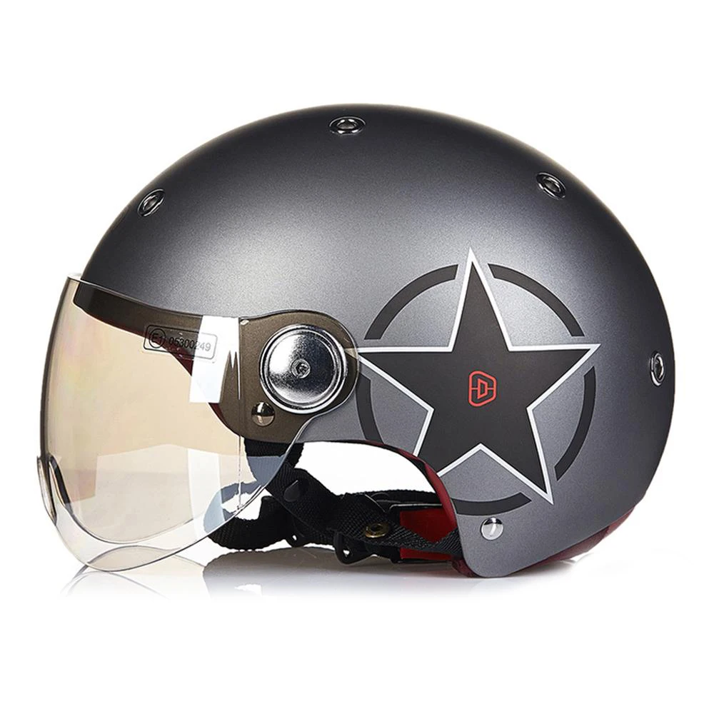 BEON Новый мотоциклетный шлем Ретро Кафе Racer Chopper Crash винтажный мото для