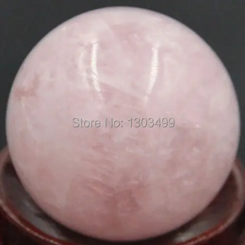 Free Shipping Natural Stone Gemstone 30MM Rose Quartz Sphere Crystal Ball Chakra Healing Reiki Stone Carving Crafts