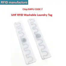 5 шт. образец моющиеся тканые ткани RFID UHF бирки для стирки бирки 860-960 МГц для одежды Прачечная отслеживания инвентарь