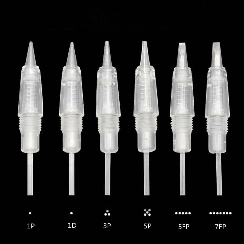 

Tattoo Cartridge Needle Sterilized Disposable Needle for Charmant Embroidery Eyebrow Lip Eyeliner Microblading Machine