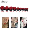 New 2PCS Acrylic Flower Screw Single Flared Ear Flesh Hollow Tunnel Plug 4mm-25mm Ear Gauges Expander Stretcher Piercing Jewelry ► Photo 2/6