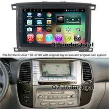 QZ промышленный HD 2.5D ips 1" Android 8,1 T3 автомобильный dvd-плеер для Land Cruiser 100 LC100 LX470 с 3g 4G wifi gps радио Navi RDS