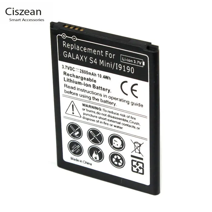

1x 2800mAh B500BE B500AE Mobile Phone li-ion Battery For Samsung Galaxy S4 mini S IV mini I9190 I9192 I9195 I9198 Batteries