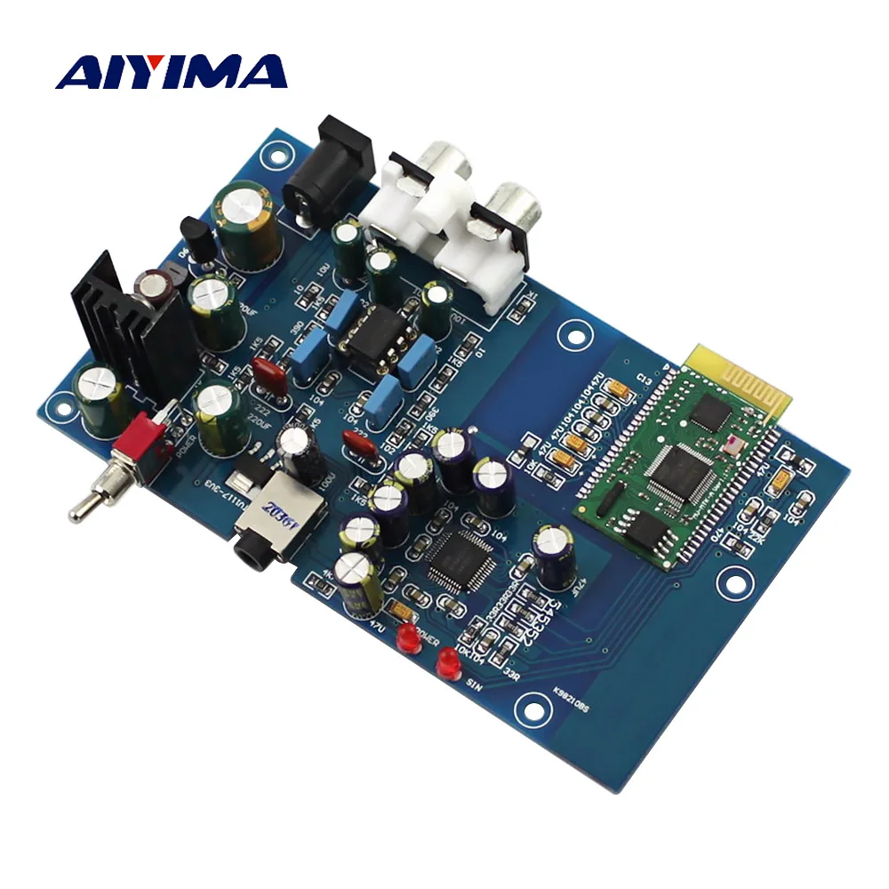 AIYIMA Bluetooth 4,0 I2S лихорадка декодер AK4490 JRC5532 декодирования доска DC12V DIY для Мощность Усилители звука колонки Amplificador