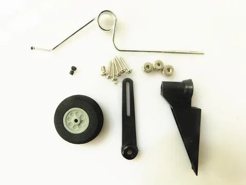 1 Set Replace Tail Wheel Assembly landing gear 60x25mm D28 30 RC Airplane Parts Aeromodelling For Jet 540T Tires title=