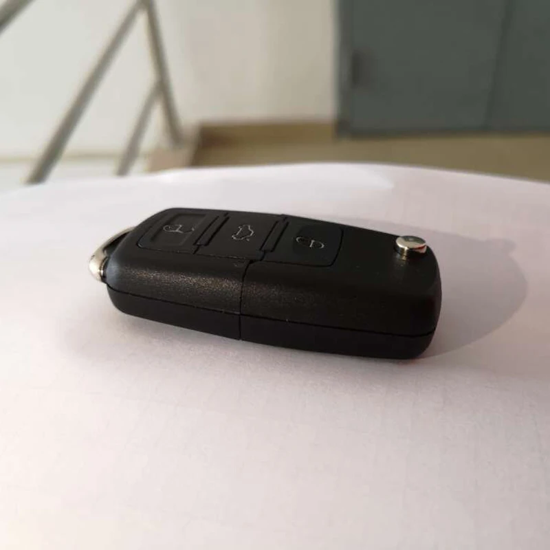

Black 3 Button Car Flip Remote Key Fob Case Shell Replacement Compartment Box