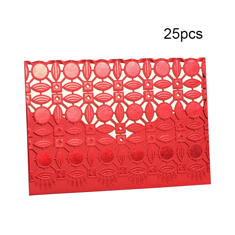 25pcs Rustic Wedding Supplies China Red White Gold Vintage