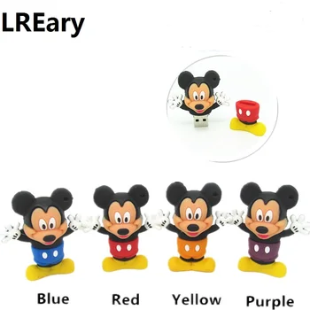 

Cute USB Flash Drive Classic cartoon Mickey Mouse 4GB/8GB/16GB/32GB Pen Drive Flash Cards U disk Gift For Girls Disk On Key