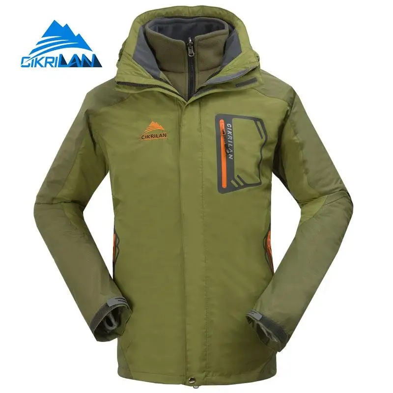 Лидер продаж, Мужская теплая ветрозащитная куртка 2в1, куртка для походов на открытом воздухе, походная куртка, Мужская водостойкая походная одежда для альпинизма, рыбалки