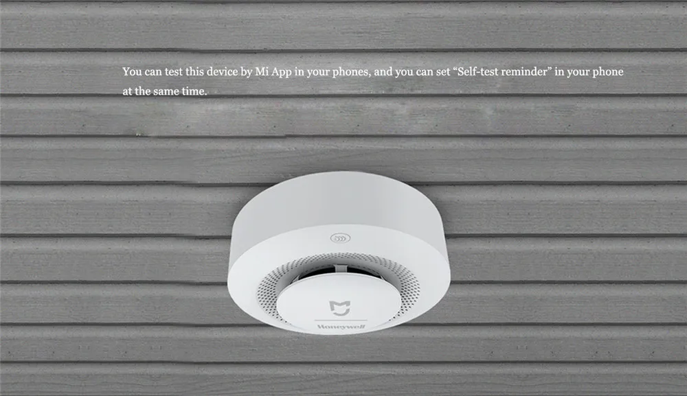 Xiaomi Mijia HoneyWell Smoke&Gas Alarm Detector Audible And Visual Alarm Work With Gateway Hub Smoke Detector Smart Home Remote (4)