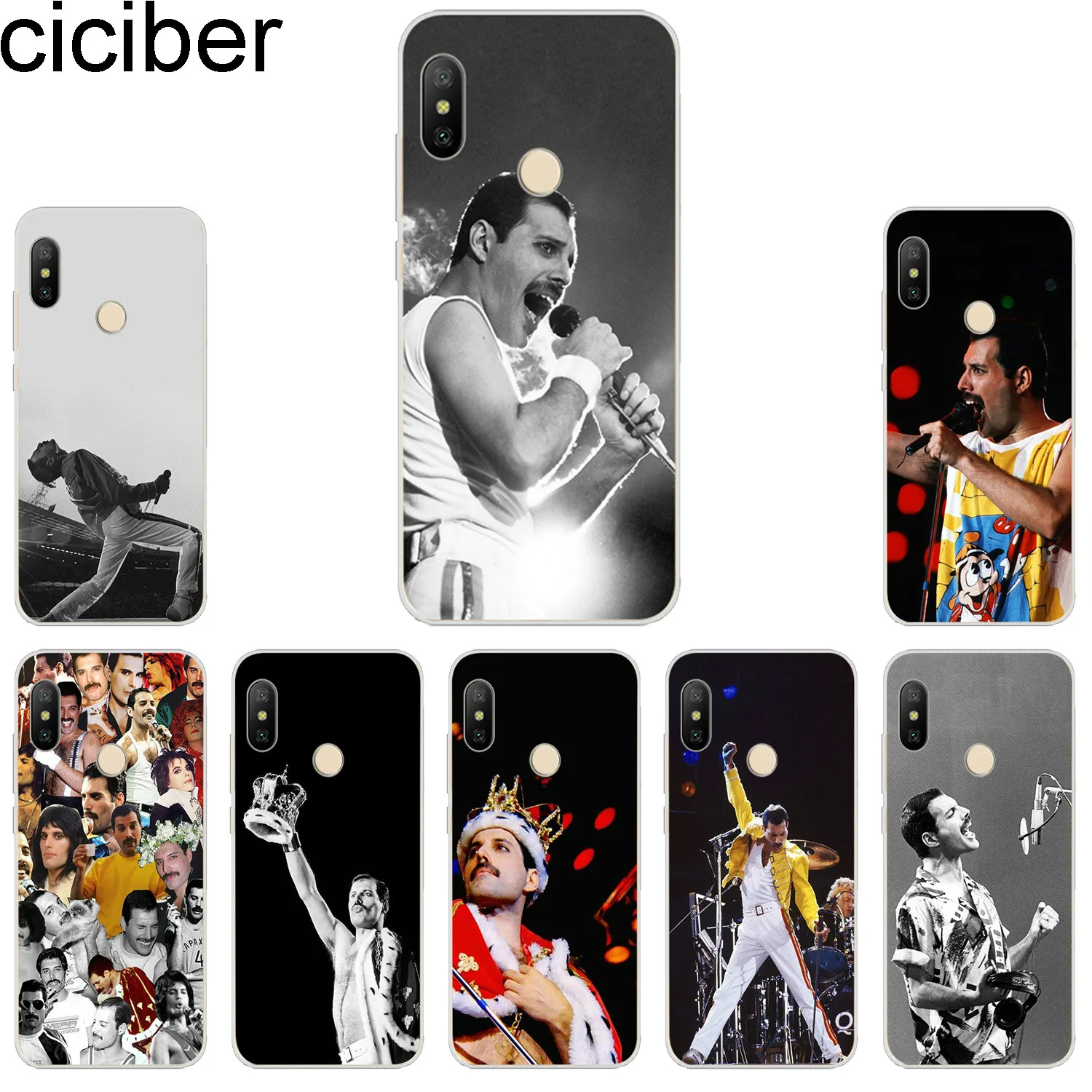 

ciciber Phone Case for Xiaomi Redmi Note 7 6 5 5A 4 4X 3 Pro Soft Back Cover for Redmi S2 5Plus 6A 4A 3S Y1 Lite Freddie Mercury