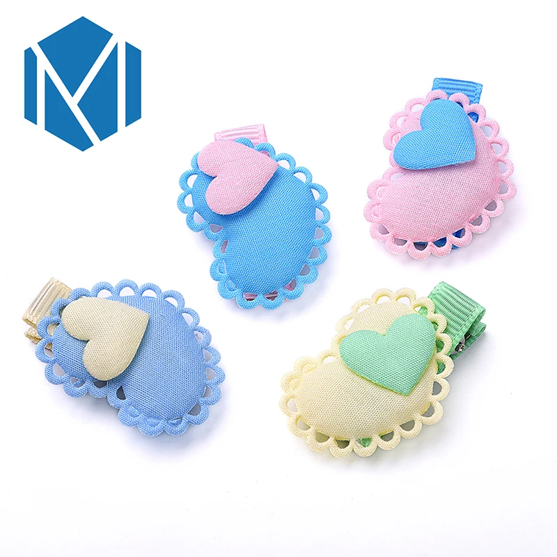 M MISM 1 пара милые хлопковые детские шпильки для волос Kawaii Твердые кружевные