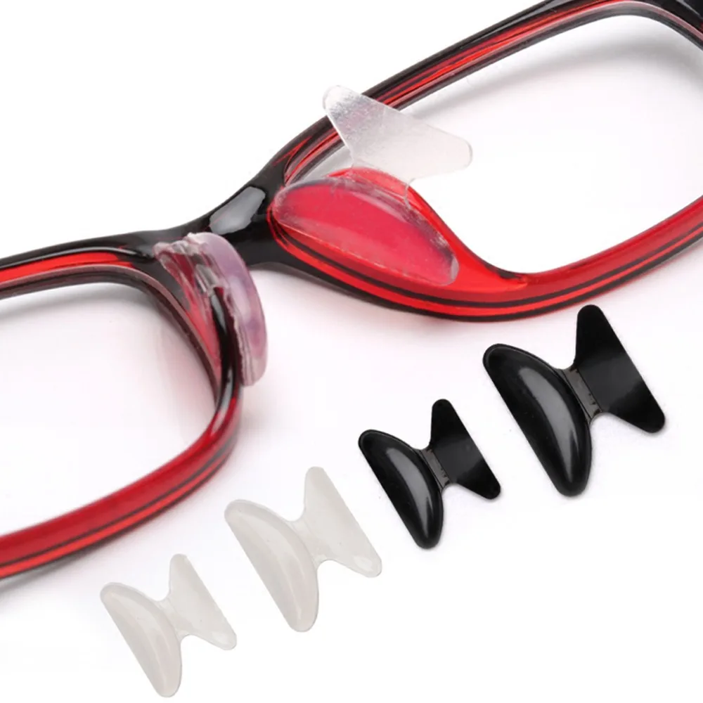 10 пар очков Солнцезащитные очки клейкие силиконовые Нескользящие палочки на носоупоры