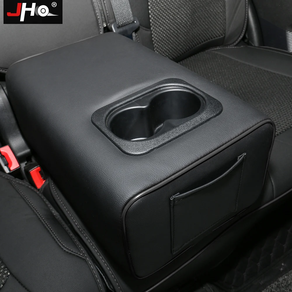 JHO второй ряд задний центральный подлокотник коробка с подстаканником подлокотник для Ford Explorer 2011- 2013 15 16 17 18 автомобильные аксессуары