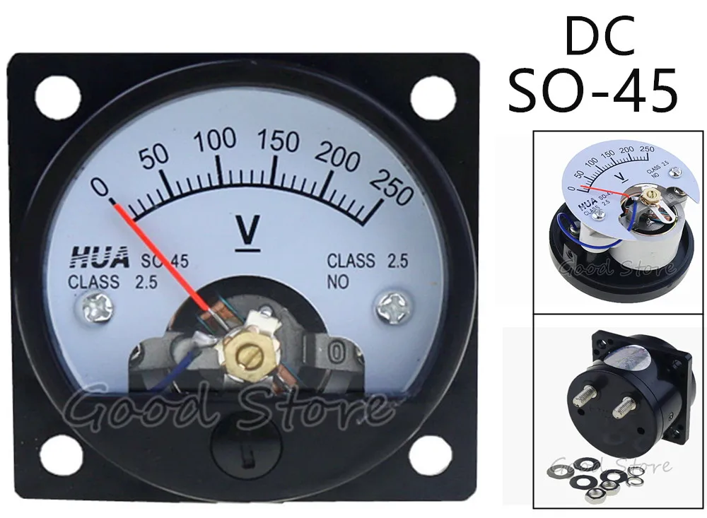 SO 45 DC 150V 250V 300V 450V 500V устанавливаемая на винте панель напряжения измеритель