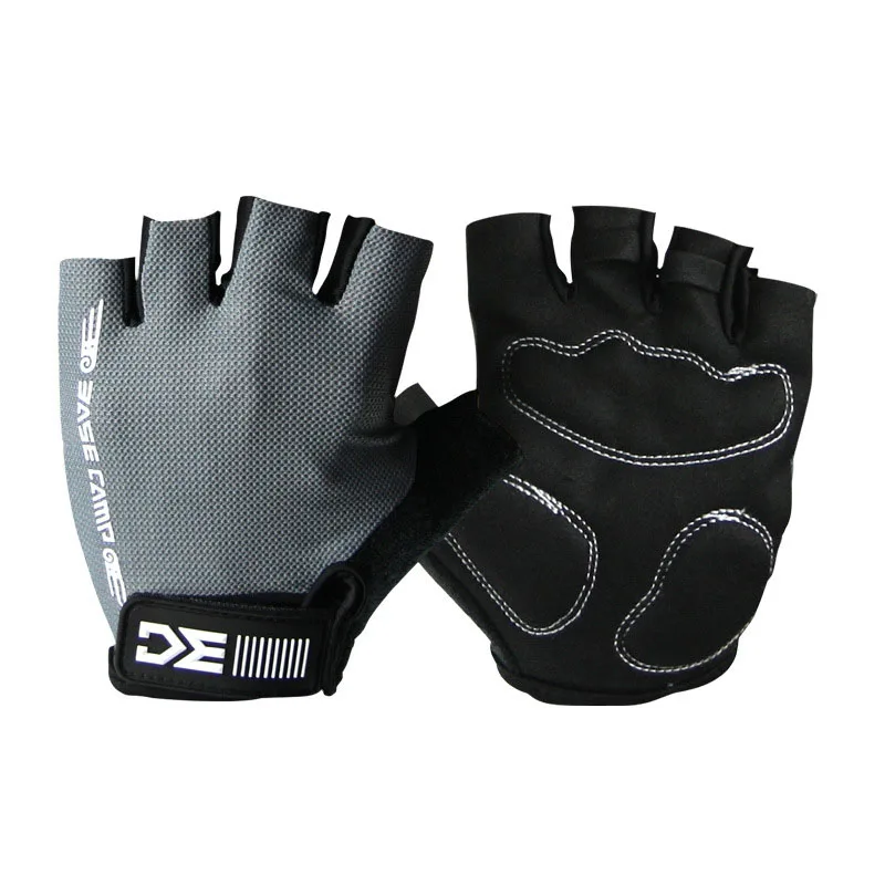 Перчатки для велоспорта мужские женские летние спортивные лайкра противоударный велосипед перчатки MTB горные велосипедные перчатки - Цвет: Серый