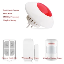 Интеллектуальный Беспроводной флэш сирена как хост Управление сигнализации дома Системы Простая установка для защиты безопасности дома охранной