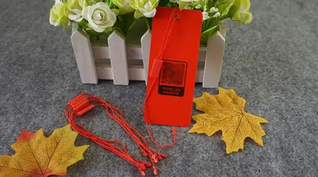 Cabo de Cordas para Hangtag Selo com Cabeças de Plástico Tag do Cair de Cordas em Vestuário Alta Qualidade Vestuário Tag Quadrado 1000 Pcs 16 Cor pp