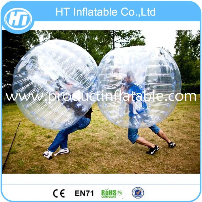 

Free Shipping 1.0mm PVC inflatable bumper ball soccer bubble for football game