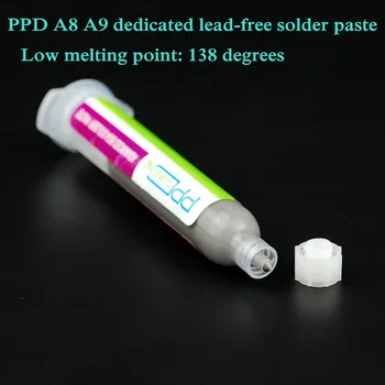 

PPD A8 A9 dedicated 50 grams with low temperature lead-free solder paste 138 degrees of low melting point solder paste tin mud