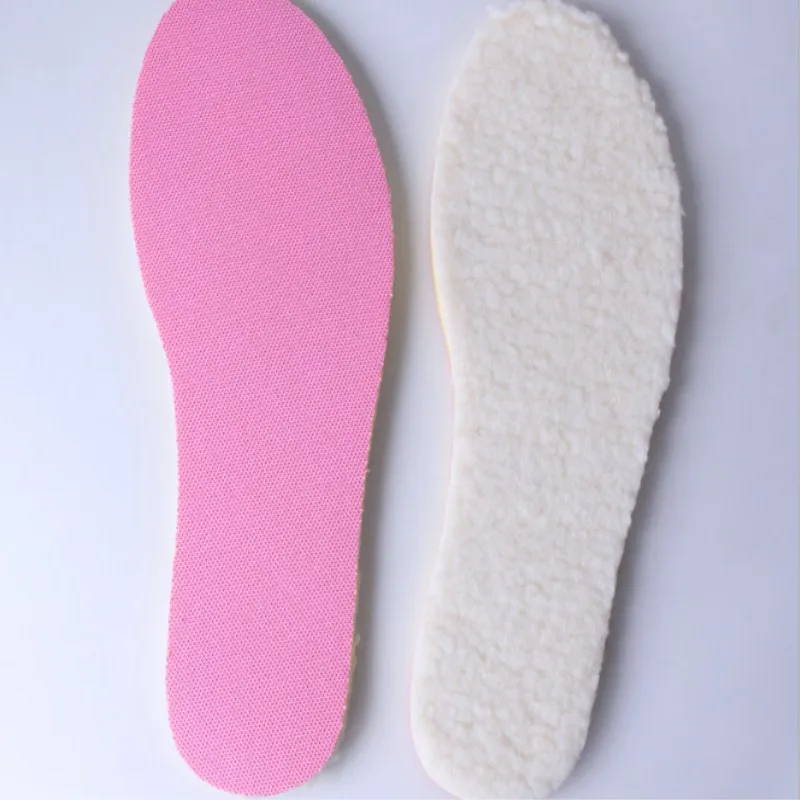 1Pair New Can Cut Men and Women General Wool Insoles Winter Imitation Cashmere Fur Insoles Antiperspirants High-grade