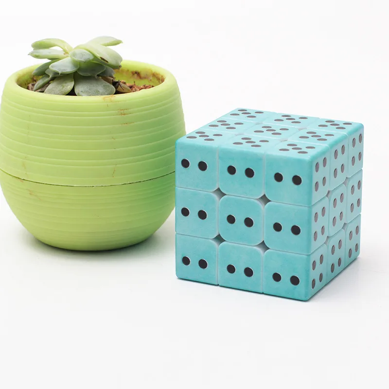 Слепой Магический кубик 3х3х3, 3D рельефная поверхность Брайля куб личность, определение отпечатка пальца прикосновения головоломка, куб