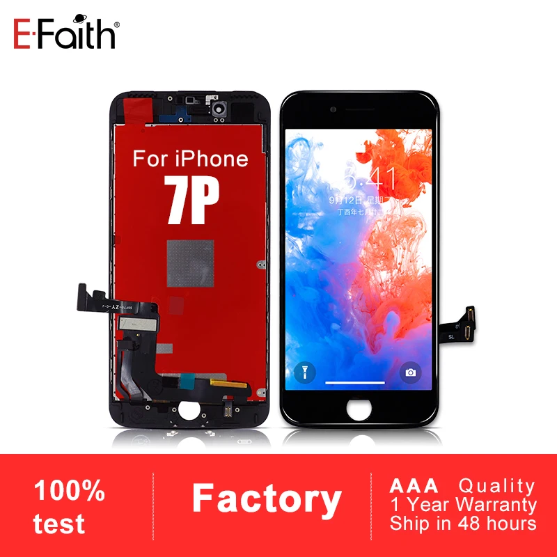 Efaith 100 шт./лот класс AAA для iPhone 7 Plus ЖК сенсорный экран дигитайзер и сборка замена Бесплатная доставка DHL|lcd