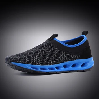 

Nice New Summer Fashion Men Shoes Casual Shoes Flats Network Cutout Breathable Shoes Men Low Heel Plus Size Fashion