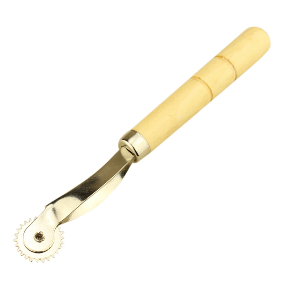 Новое поступление практичная кожа ткань Serrate Трассировка колеса швейный инструмент с деревянной ручкой