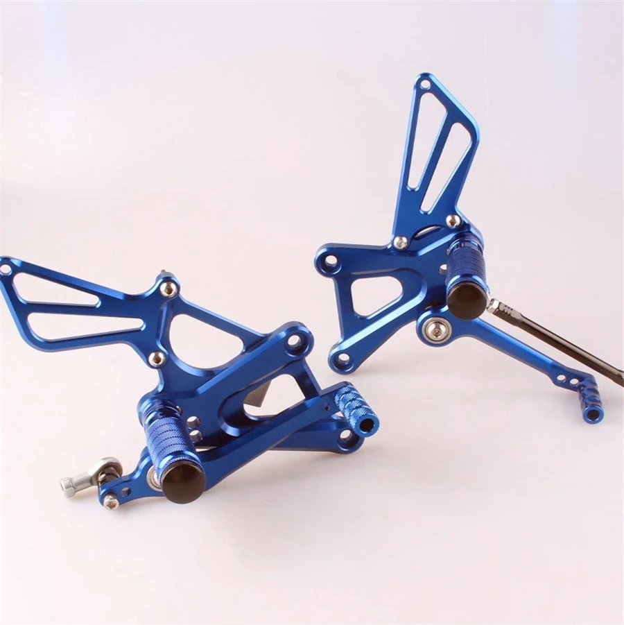 Новый ЧПУ 7075 Алюминий сплав Регулируемая Rearset подножки для HONDA CBR250R 2010 2011 2012 2013 синий