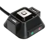 Mini Desk Mount PC Switch Extender Cable Power on/off Reset Button Switch Extension Cable with Dual USB Port Audio Plug ► Photo 1/6