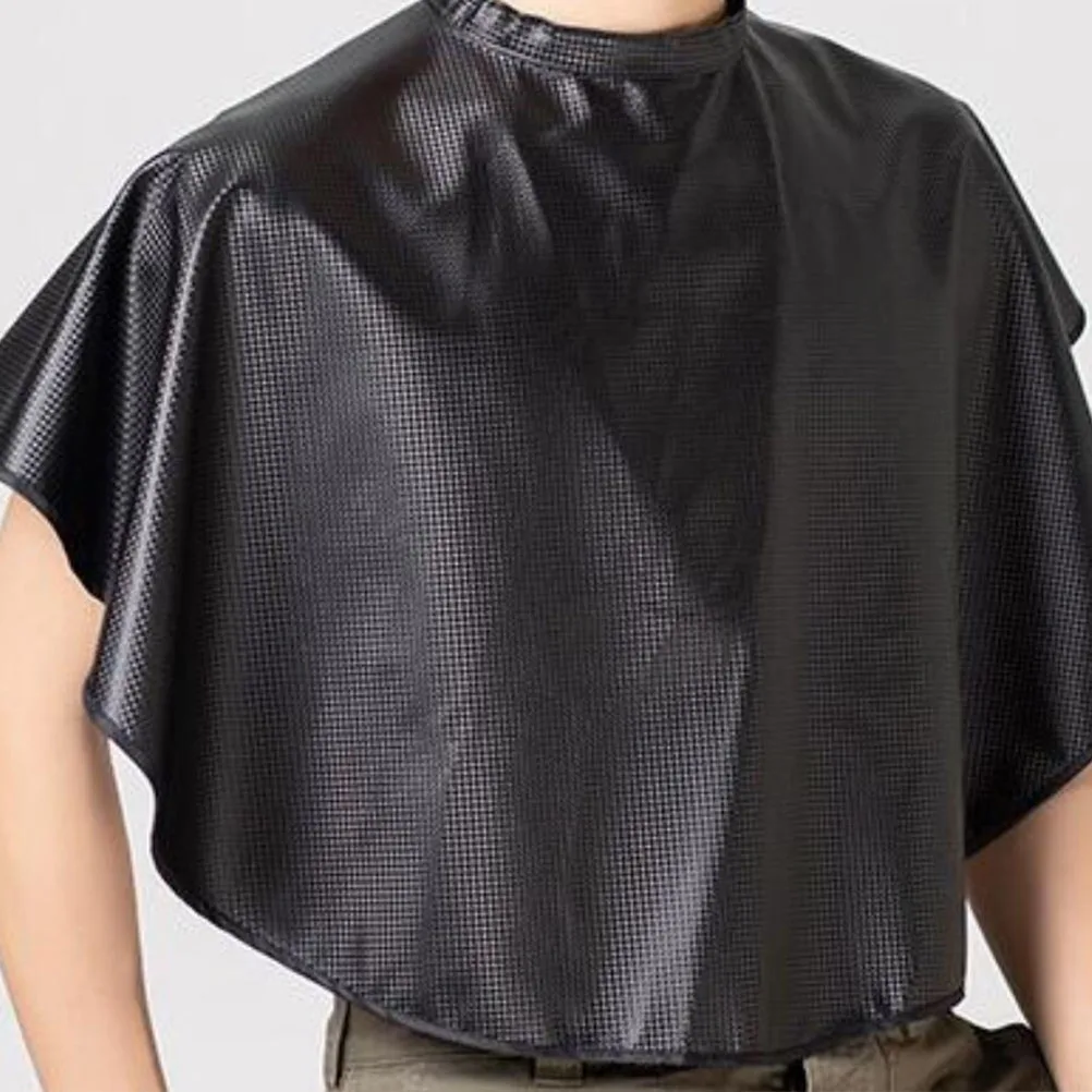 

1pc PU Waterproof Haircut Cape Apron For Barber Shop Short Barber Cape Hair Stylist Aprons For Salon Home Hairdressing Capes
