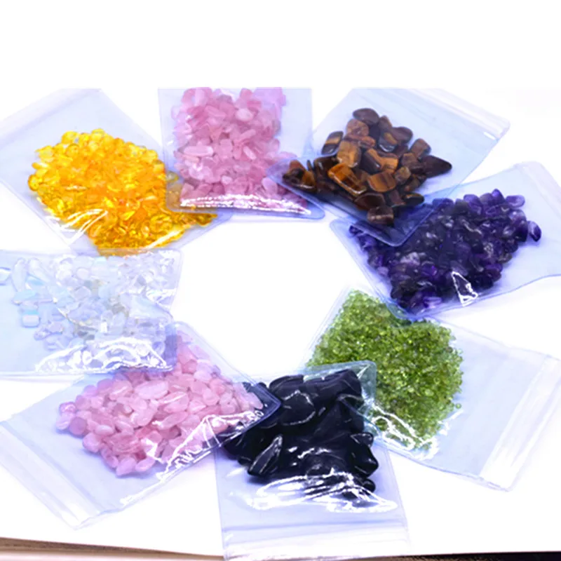 8pcs Natural quartz crystal lucky fish tank stone point healing home decoration accessories.in