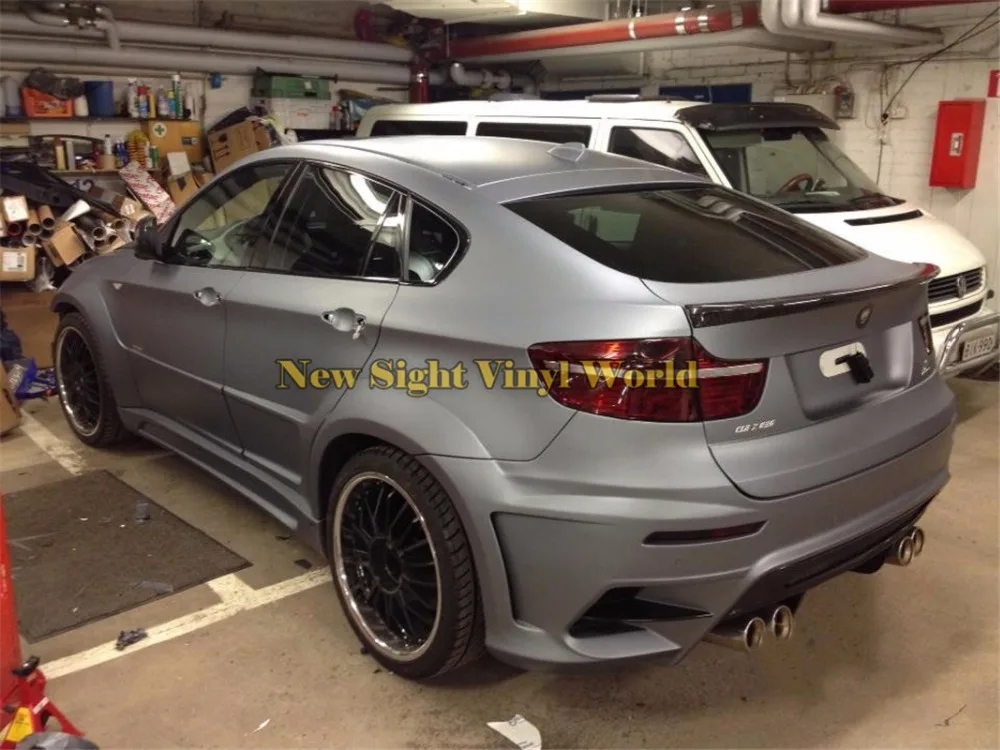 High Quality Matt Grey Vinyl Film Roll Car Wrap Gunmetal Grey Matte