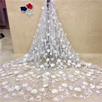 

African Lace Fabric High Quality Lace Luxury Fabric French Nigerian Beads Lace Fabric 3d Embroidery Wedding Lace