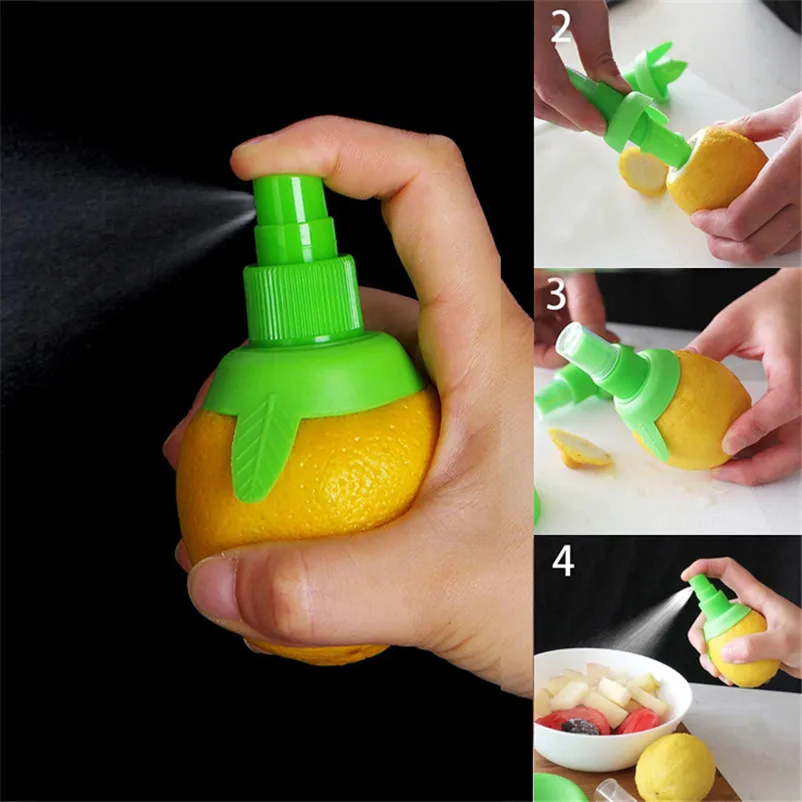 FGHGF Green Lemon Sprayer Fruit Juice Citrus Spray Squeezer Kitchen