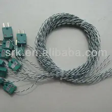 Сварная точка термопары типа K, разъем, 2*0,2 мм, Длина 2000 мм