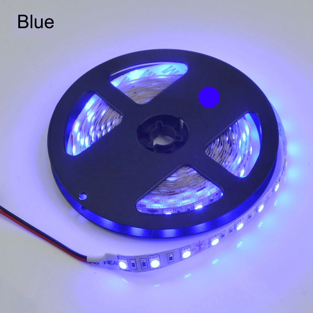 Гибкая СВЕТОДИОДНАЯ лента SMD 5050 5 м 12 В 60 светодиодов/м ip20 не водонепроницаемая