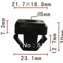 100 шт Пластиковые зажимы и крепежи капот Регулировка гайка чехол для Ford 1989-ON