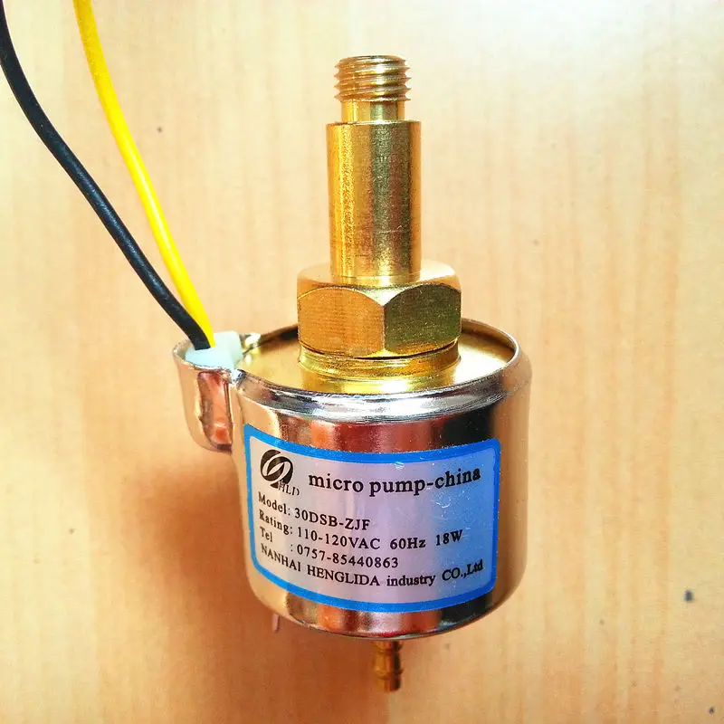 

Micro-electromagnetic pump Model 30DCB-ZJF voltage 110-120VAC-60Hz-power 18W