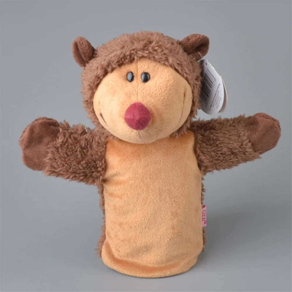 25 см красный нос Ежик Плюшевая ручная кукла, детские плюшевые игрушки подарок