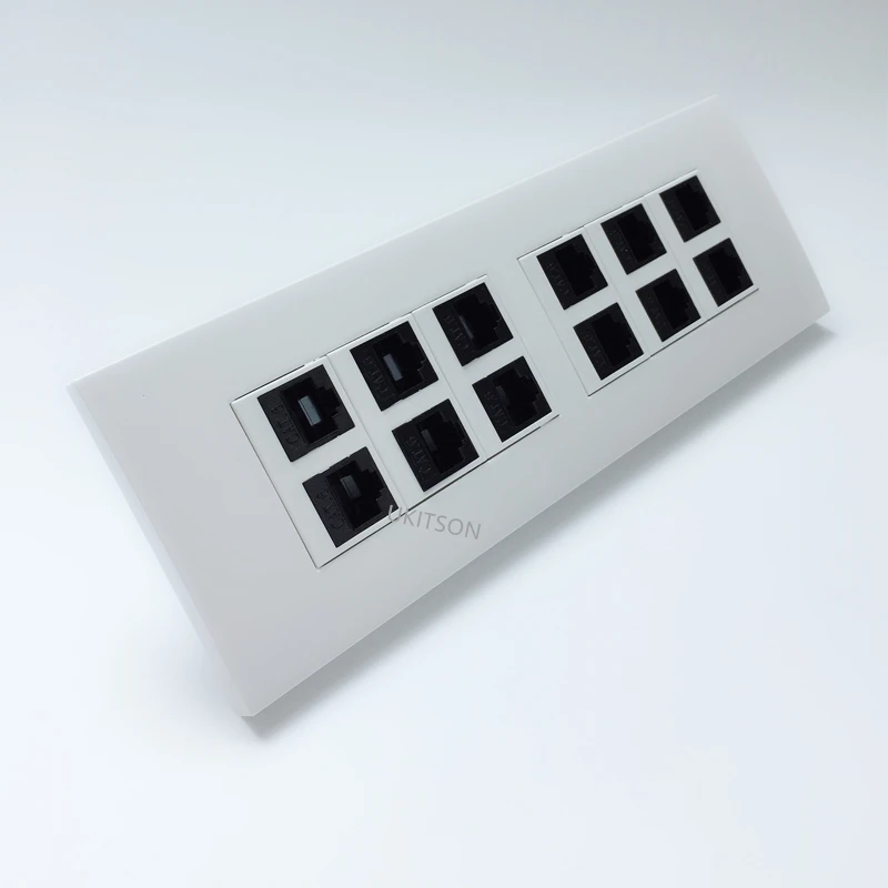 118 type 12 ports female to female CAT5E RJ45 wall panel pic 4