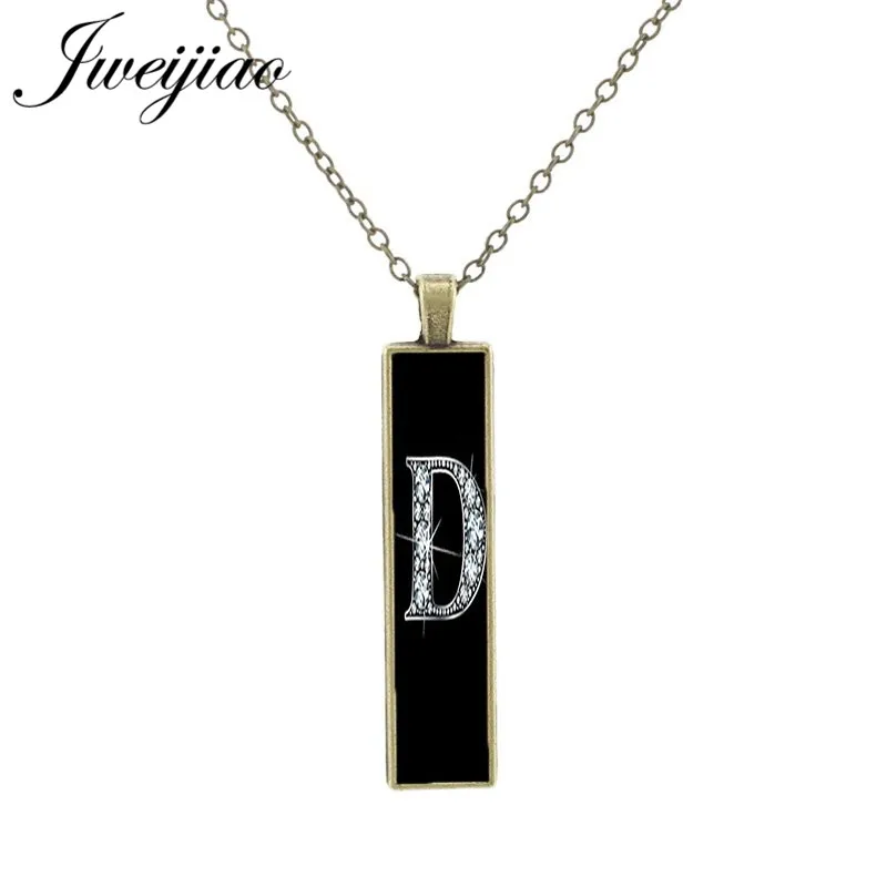 

JWEIJIAO 2019 Fashion Rectangle Letter Pendant Necklace Glass The GodFather Image Cabochon Necklaces Jewelry Gift SC256