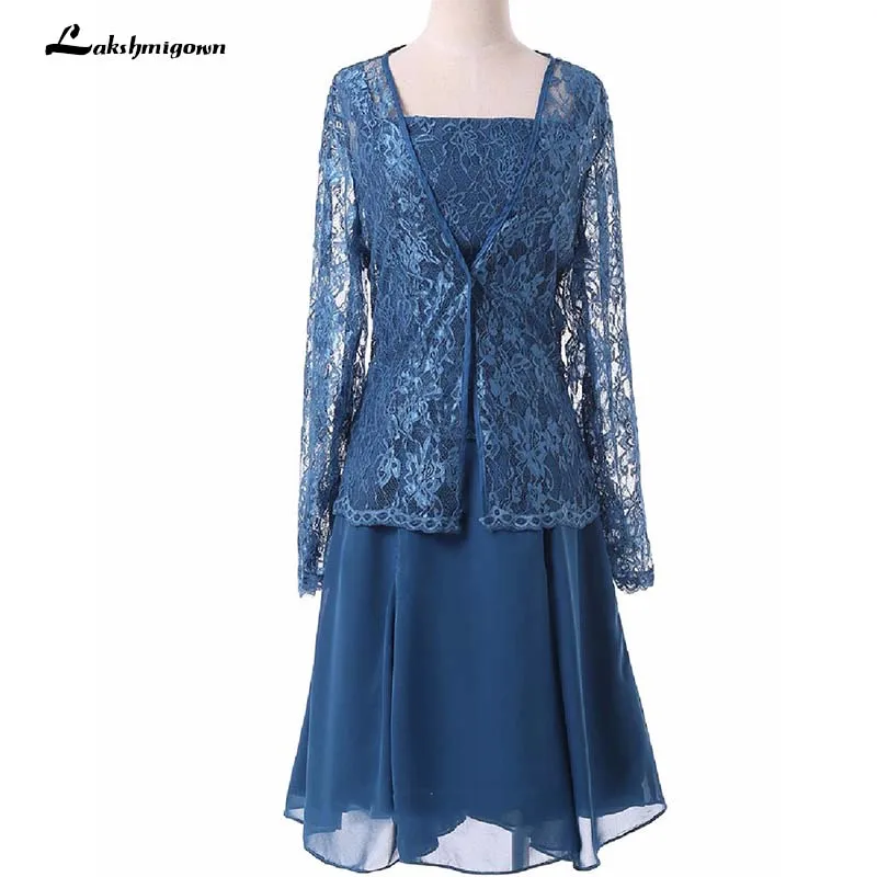 

Elegant Chiffon Lace Mother Of The Bride Dress With Jacket Sheath Mother Of The Bride Wedding Guest Gown lakshmigown