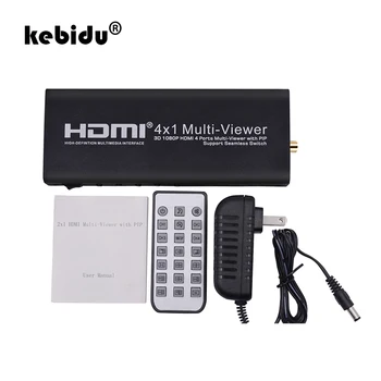 

kebidu 3D 1080P HDMI 4 Ports Multi-Viewer with PIP Support Seamless Switching Output Switch High Performance Video Signal