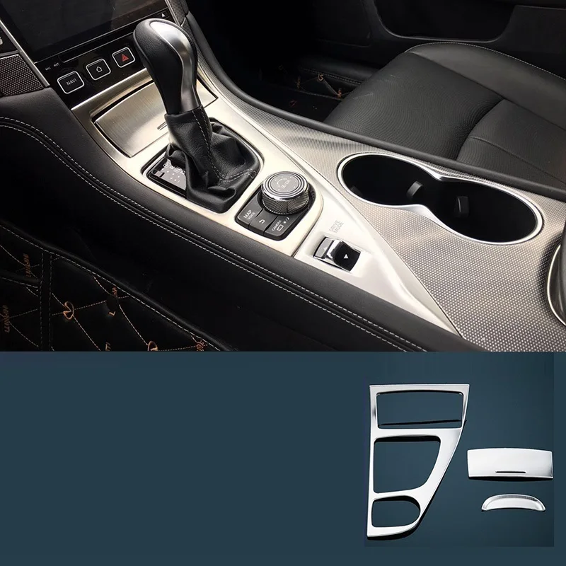 

Car Decorative Auto Foot Pedal Rear Panels Control System Interior Dashing Trim Accessories Covers Bright 18 19 FOR Infiniti Q50