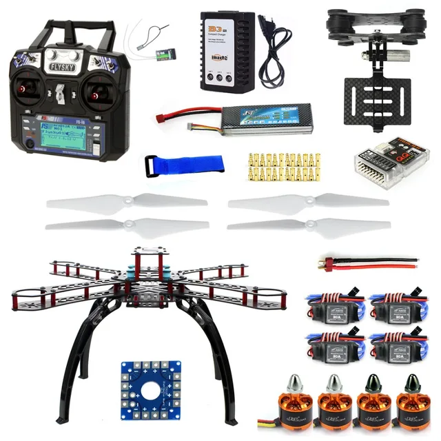 $159.25  Full Kit DIY RC Drone Quadrocopter X4M380L Frame Kit QQ Super TX Gimbal F14893-O